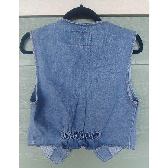 Vintage Steel Jeans 80s 90s Denim Vest - Picture 3 of 5